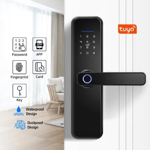 serrure électronique de porte intelligente smart  avec camera