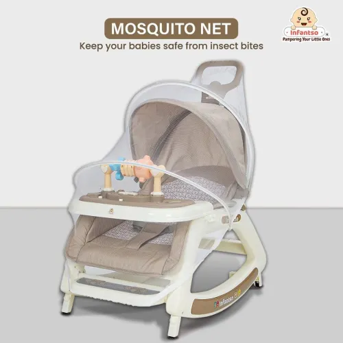 Chaise à bascule portable pour enfants avec poignée parentale