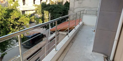 Rampe d'escalier en inox 
