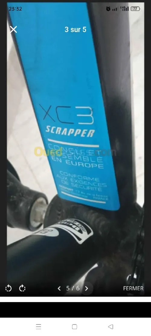 Vélo scraper Venu de France la taille xl pneu 27.5 cadre aluminium tout fonctionne bien
