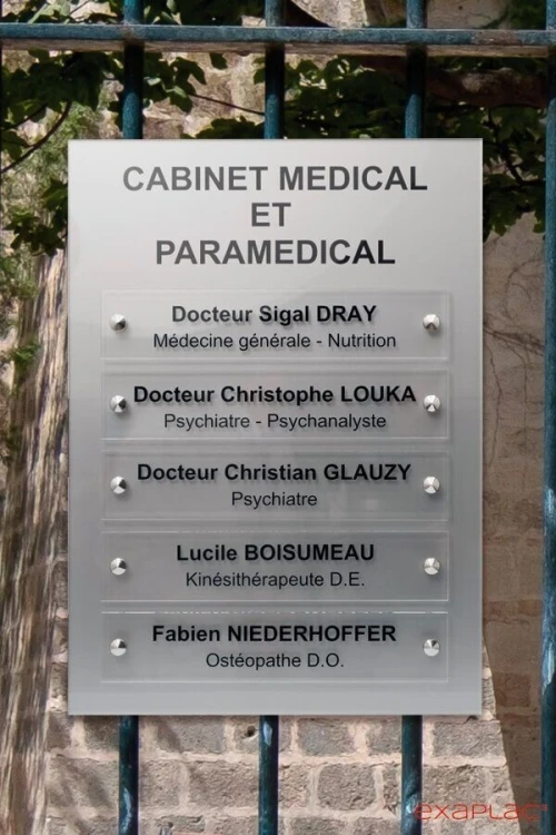 Plaque Signalétique Intérieure et Extérieure