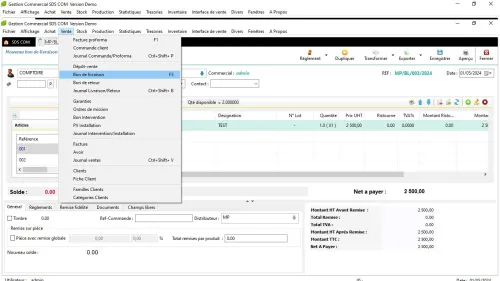 logiciel de gestion commerciale