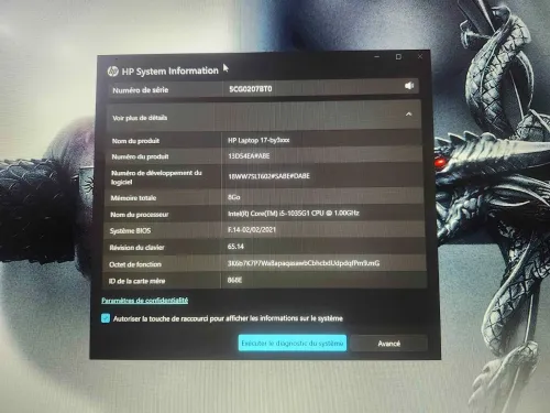 LAPTOP HP17-BY3XXX