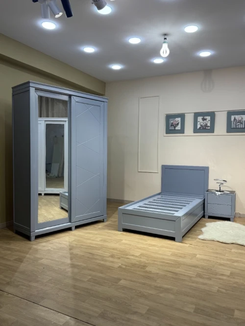 Chambre enfant gris