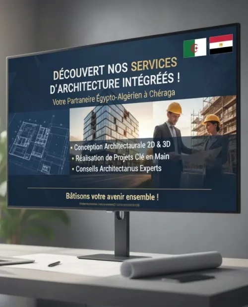Btp égyptienne algérienne étude technique architecture int ext réalisation et suivi TP