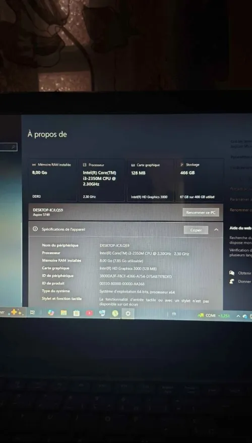 Acer aspire 5749