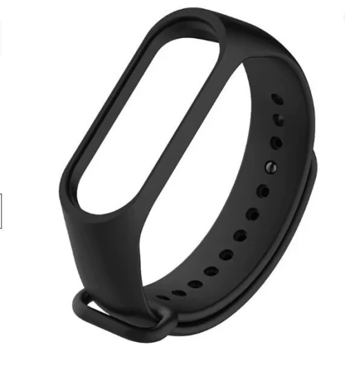 Bracelet en Silicone noir et gris pour Xiaomi Mi Band 3 4 5 6 7 et Bracelet scratch en noir