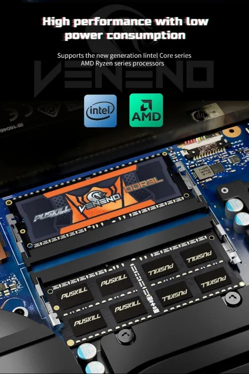 PUSKILL RAM DDR3L  pour ordinateur portable, 8 Go 1.35V, 1600MHz