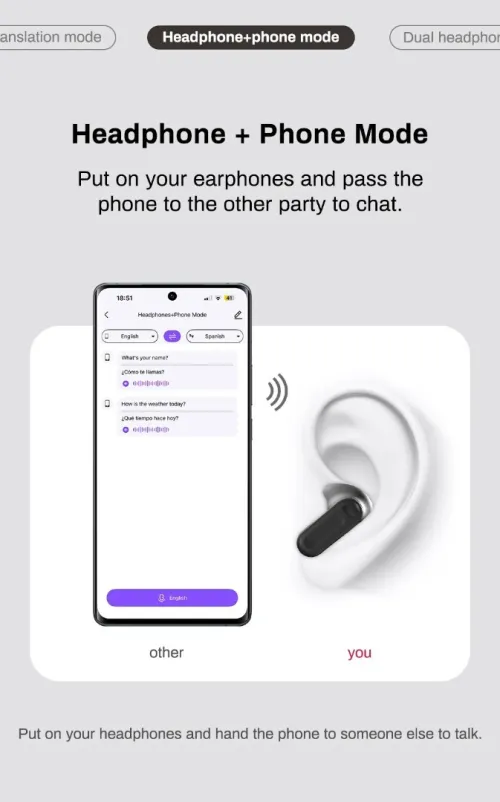 HTC NE20  Bluetooth 6.0 casque sans fil traduction écouteurs IPX4 étanche batterie longue durée