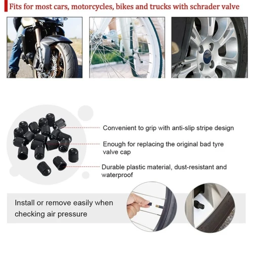 Bouchons de Valve de pneu de voiture 10 pièces