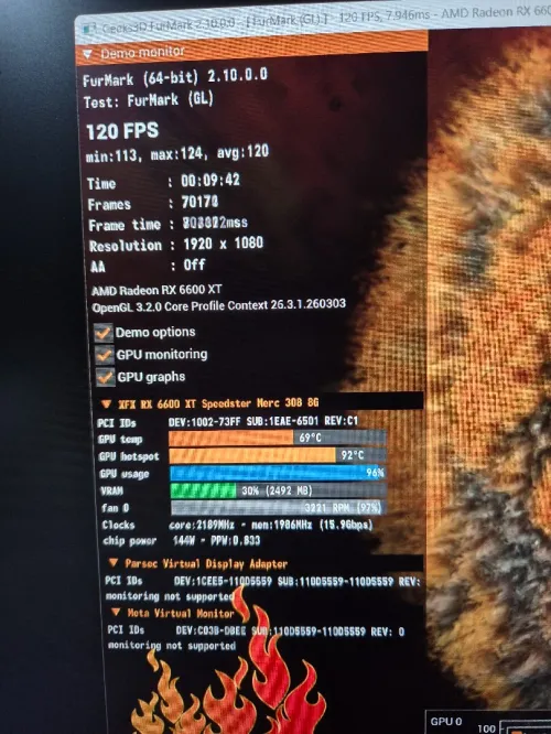 RX 6600 XT 8GB Carte Graphique