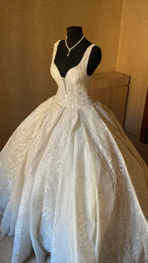 Robe blanche فستان زواج 