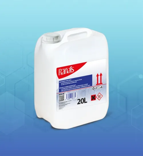 DESINFECTANT RAQC. DESINFECTANT POUR SURFACES OUVERTES A BASE DE SEL D'AMMONIUM QUATERNAIRE