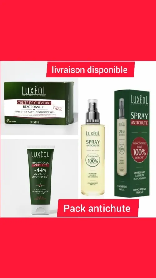 luxeol pousse et antichute gélule shampoing sérum 