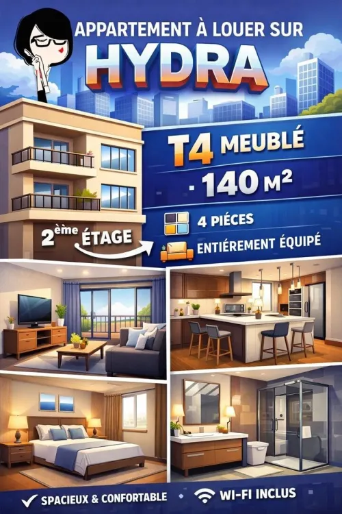 Location Appartement F4 Alger Hydra