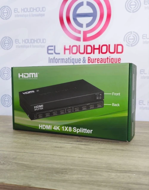HDMI 4K 1x8 Splitter Dupliquez votre image sur 8 écrans en Ultra HD