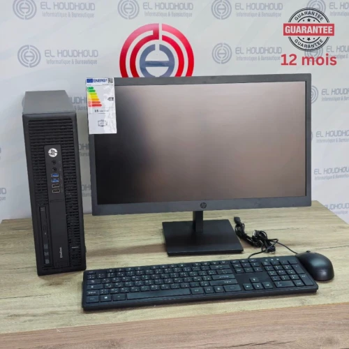 PC de bureau professionnel HP EliteDesk 800 G2 SFF + écran HP 22" Full HD