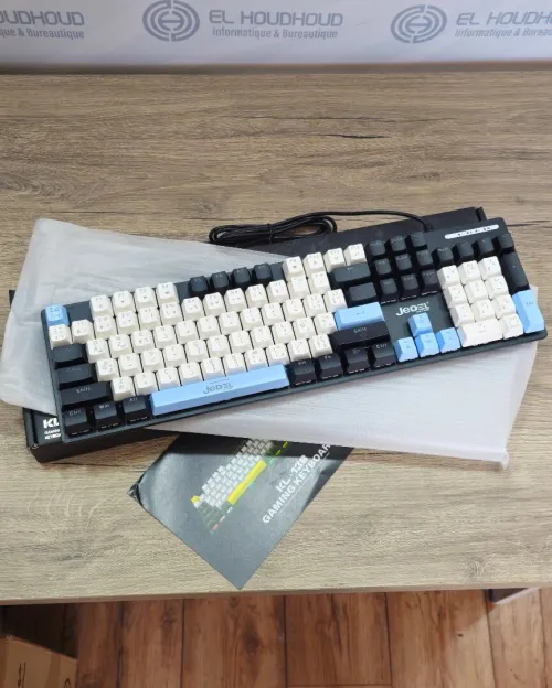 CLAVIER GAMING MÉCANIQUE JEDEL KL-138 RGB  SWITCH BLEU