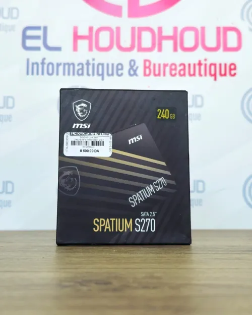 DISQUE DUR SSD 240GB/2.5"SATA/6(GB/S) MSI / SPATIUM S270 / NEW (MADE IN TAIWAN)