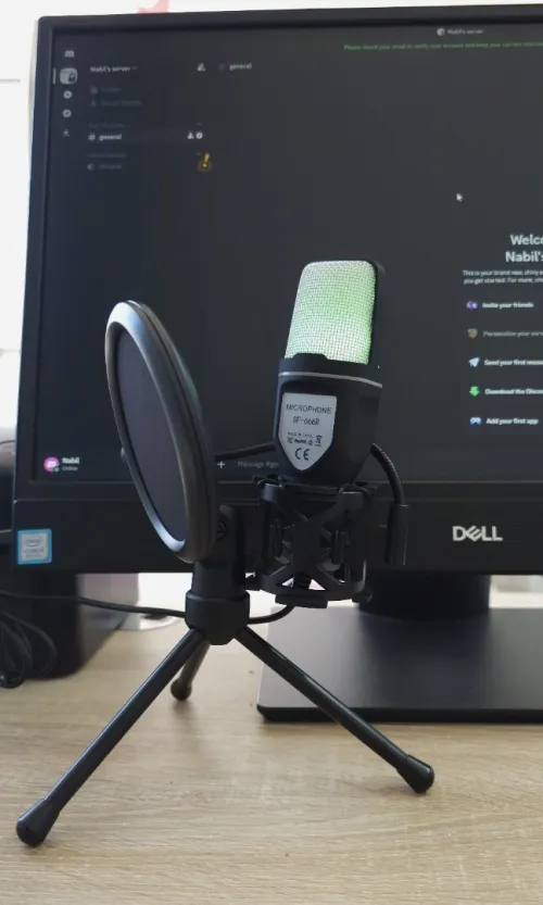 MICROPHONE GAMING RGB USB 1.35M SF-666R