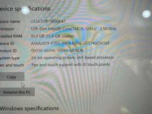 MICROSOFT SURFACE LAPTOP 5  i5-1245U 4,4GHz  16GB 256GB SSD