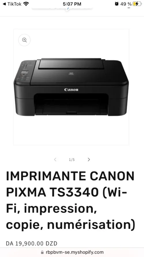 Imprimante canon ts3340