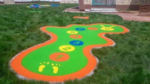 SOL AMORTISSANT revetement pour aire de jeux et parcs