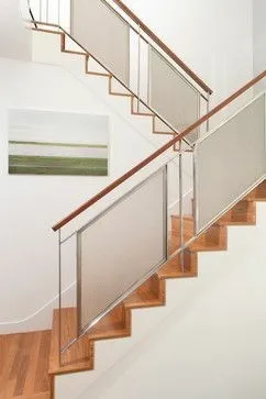 Façade, aluco, verre, inox
