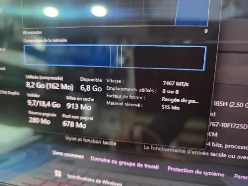 ASUS VIVOBOOK S15 OLED ULTRA 9 185H 14ÈME 16GB 7400MHZ 1000GB NVME 16P 3K OLED 120HZ BOITE
