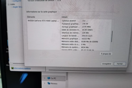 DELL G15 5530 I9 13900HX RTX 4060 8GB 32GB DDR5 1000GB NVME 15.6P 360HZ