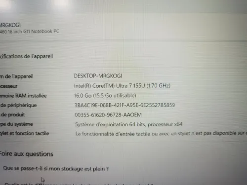 HP PROBOOK 460 G11 ULTRA 7 155U 16GB DDR5 512SSD 16P