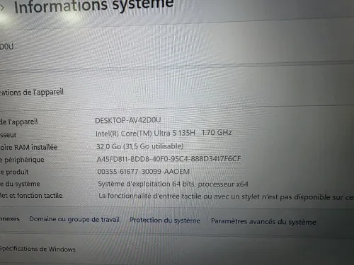 DELL PRECISION 3490 CORE ULTRA 5 135H 32GB DDR5 512GB NVME