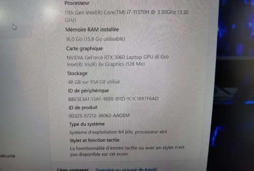 ACER PREDATOR TRITON 300SE CORE I7 11EME RTX 3060 6GB 16GB 1000GB SSD 14P 144HZ
