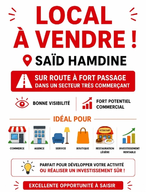 Vente Local Alger Said hamdine