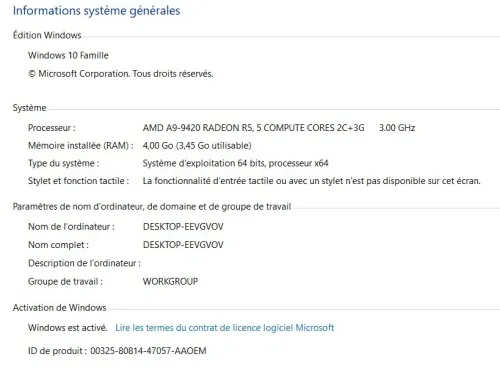 Laptop Asus X555BP amd a9 double disque dur ssd + hdd