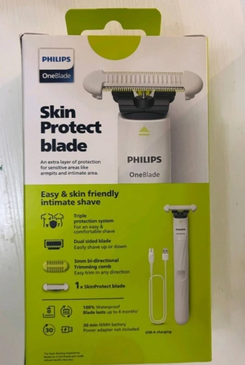 Tondeuse intimate Phillips Oneblade pour parties intimes, maillot, aisselle (femmes et hommes)