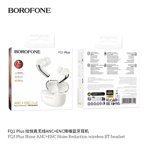 Écouteurs sans fil Bluetooth V5.4 FQ1 Plus ANC BOROFONE سماعات أذن لاسلكية