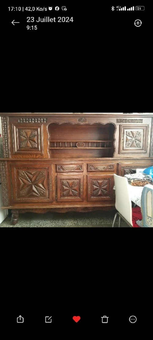 Armoire buffet Louis XIII