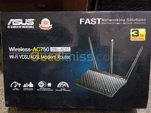 Modem Asus DSL-AC51 adsl vdsl, WIFI DUAL BAND