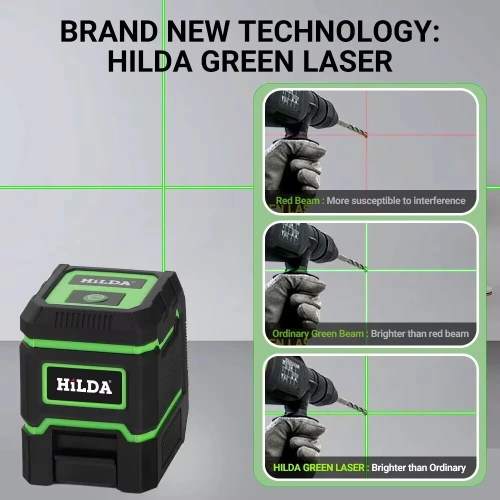 HILDA Niveau laser à 2 lignes auto décrochantes - نيفو لازير