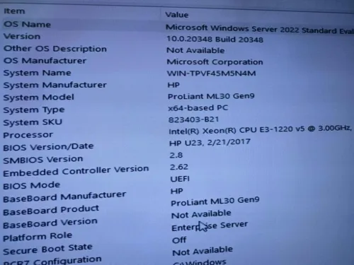 HPE ML30 G9
