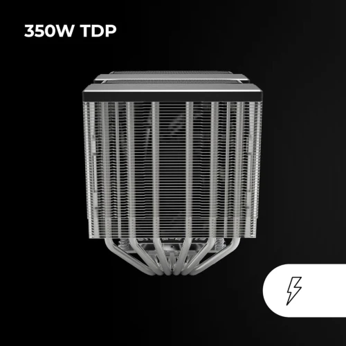 Mars Gaming MCPUXU6 Ventirad CPU Double Tour TDP 350W 2X Ventilateurs à Pales Hybrides