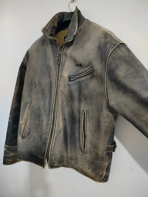 Veste  en Cuire 100%  "Schott NYC USA"  made in USA