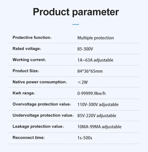 Protecteur de tension intelligent WiFi
