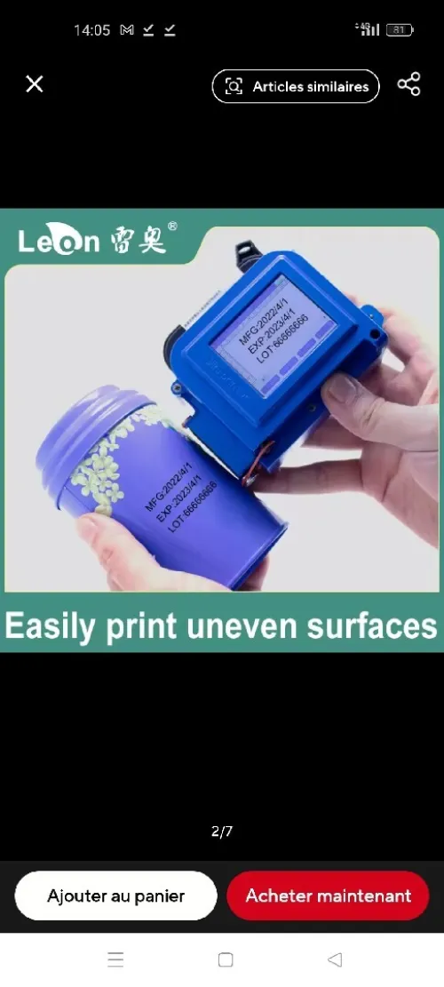 Dateur Mini imprimante dateur QR CODE BARRE 