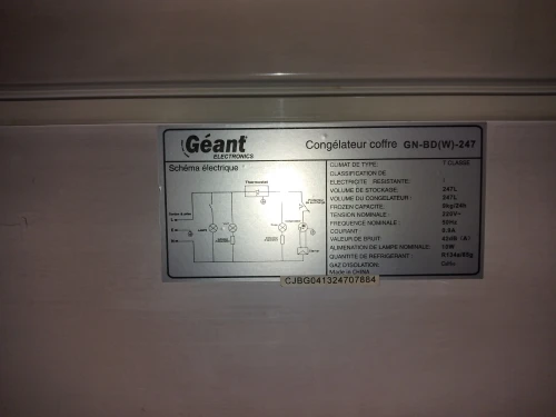Congélateur géant