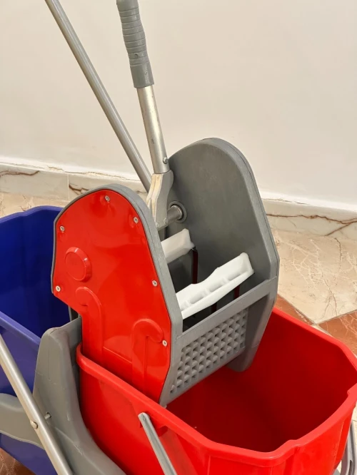 Chariot de lavage double bac