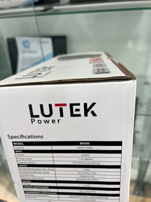 LUTEK Power 650VA -ONDULEUR FIABLE POUR PC / ORDINATEUR / TV