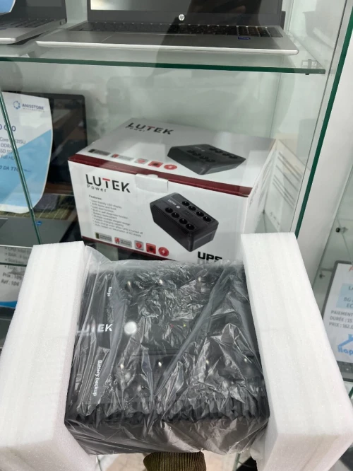 Ondeleur Lutek 650VA / 8 Prise FR  / Sécurité Electrique /  Protection Pour Ordinateur Camera PC