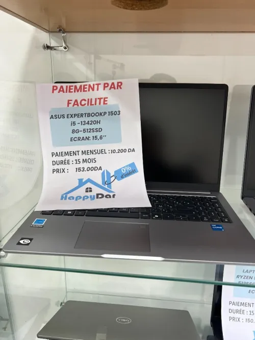 Vente Par Facilite - Pc Portable ASUS EXPERTBOOK| i5 13 Génération|8G RAM|512 SSD| Ecran 15,6"|Neuf